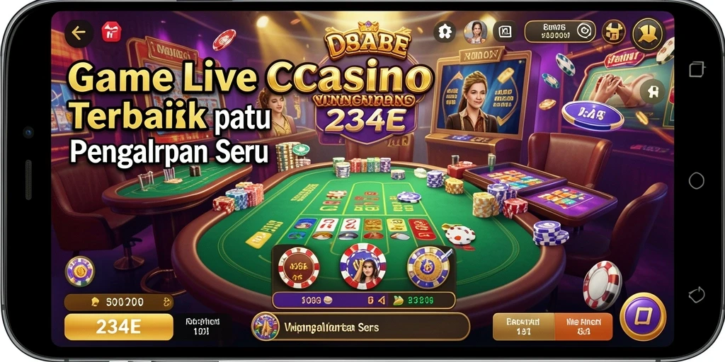 Tampilan gameplay seru dari aplikasi Live Casino 234E.