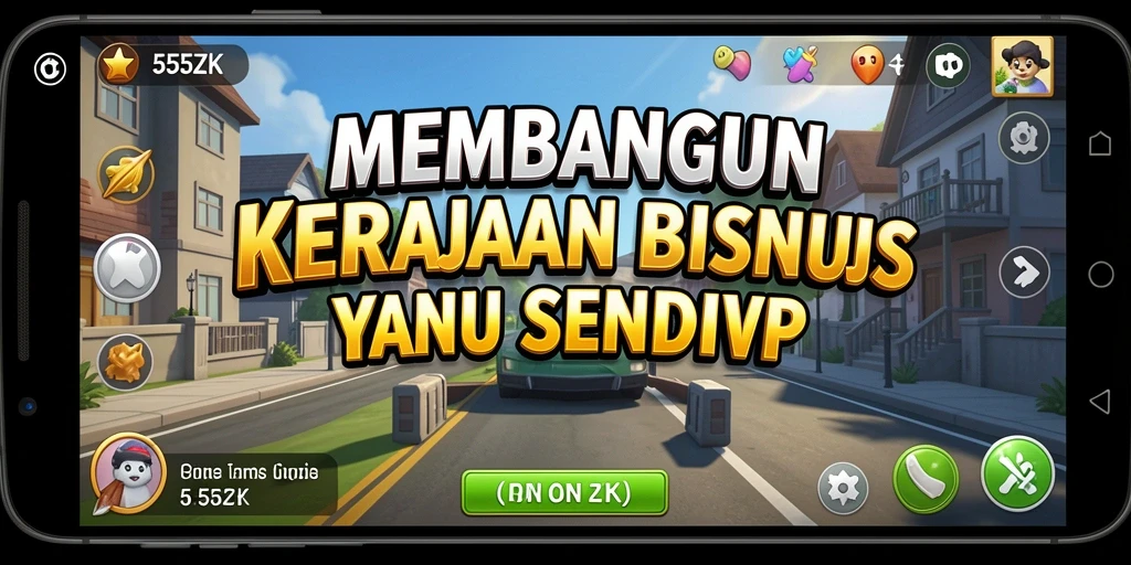 Tampilan gameplay menarik dalam 555ZK dengan elemen Tycoon yang mendalam.