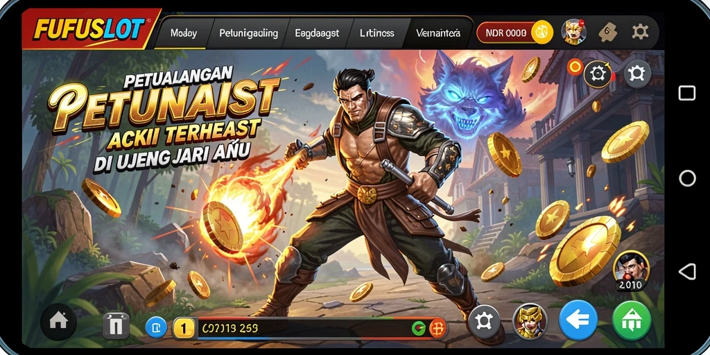 Screenshot gameplay FUFUSLOT menampilkan aksi seru di medan perang.