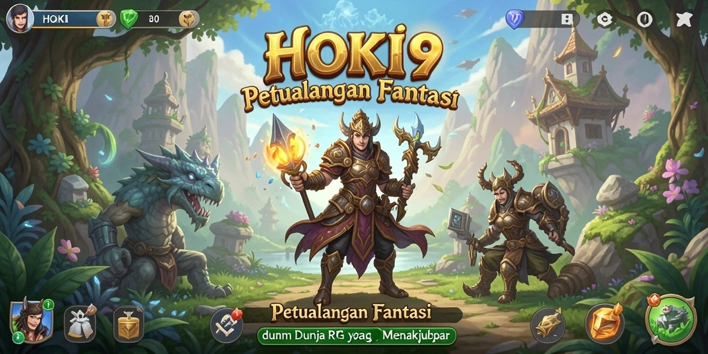 Screenshot HOKI9 menampilkan aksi pertarungan seru di dunia RPG.