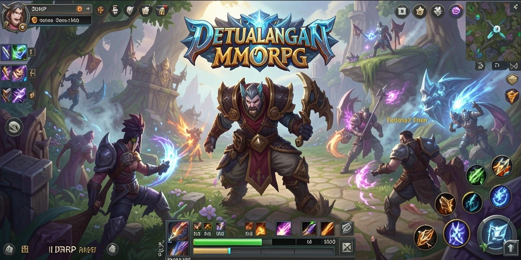Tampilan gameplay IDRRP yang menegangkan dan penuh aksi dalam dunia MMORPG.