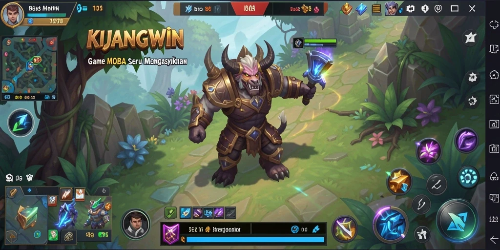 Gambar gameplay seru KIJANGWIN dengan pertempuran penuh strategi.