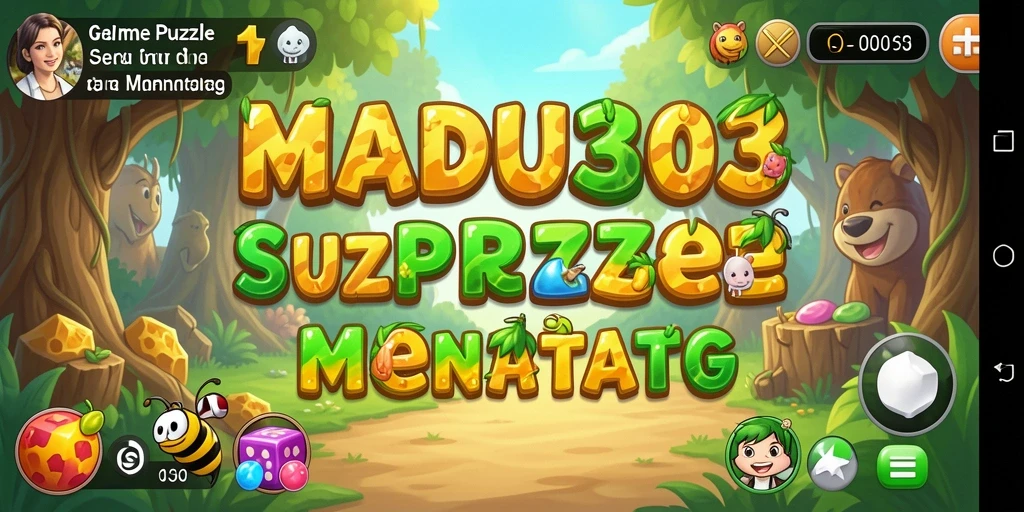 Tampilan gameplay Puzzle MADU303 yang menantang dan menarik.