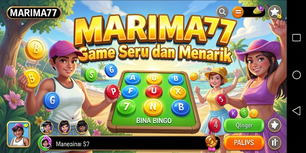 Tampilan gameplay <strong>MARIMA77</strong> yang seru dalam permainan Bingo.
