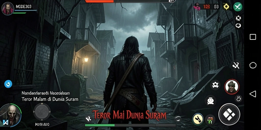 Tampilan gameplay menegangkan di dunia Horror penuh misteri.