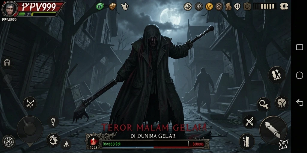 Screenshot PPV99 menampilkan aksi menakutkan dalam permainan Horror.