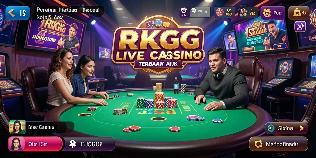 Tampilan gameplay menarik dan interaktif di RKGG Live Casino.