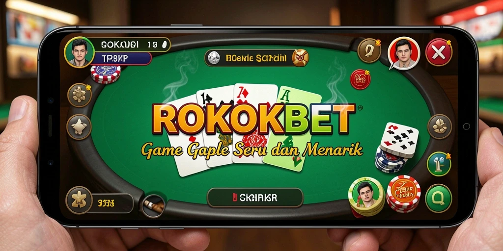 Screenshot gameplay ROKOKBET menampilkan suasana seru permainan Gaple.