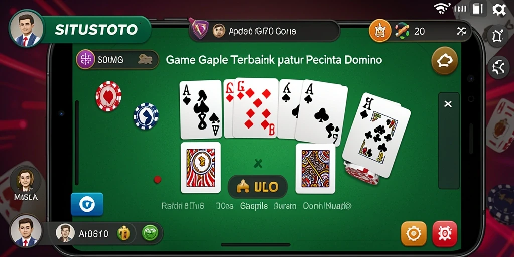 Tampilan gameplay Gaple yang seru dan interaktif di SITUSTOTO.