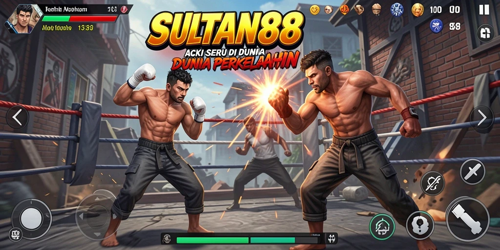 Tampilan seru gameplay SULTAN88 dengan pertarungan mendebarkan.