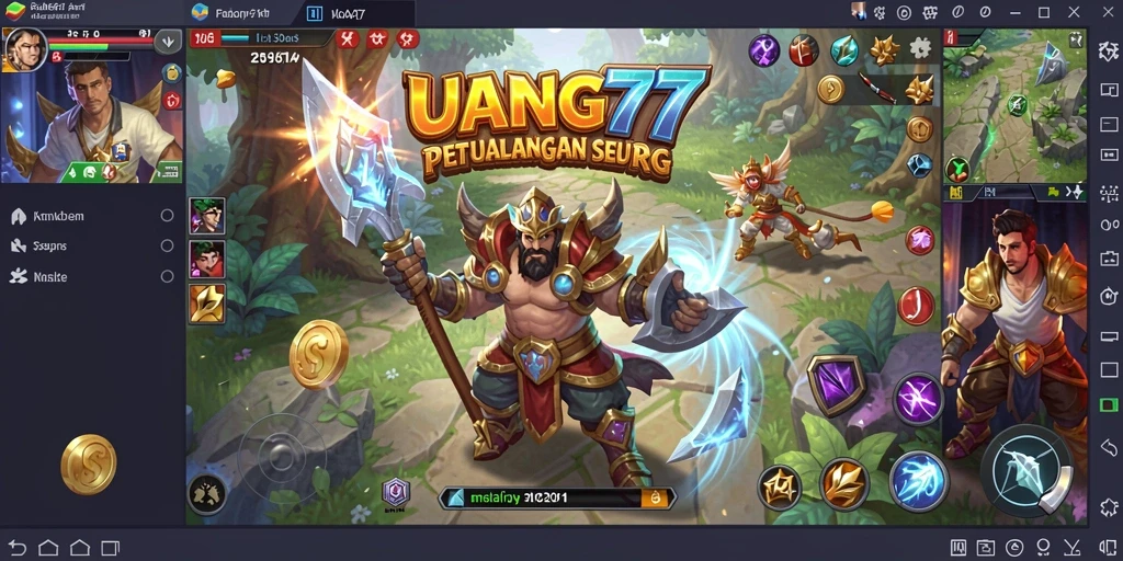 Tampilan menakjubkan dari pertarungan RPG di UANG77.