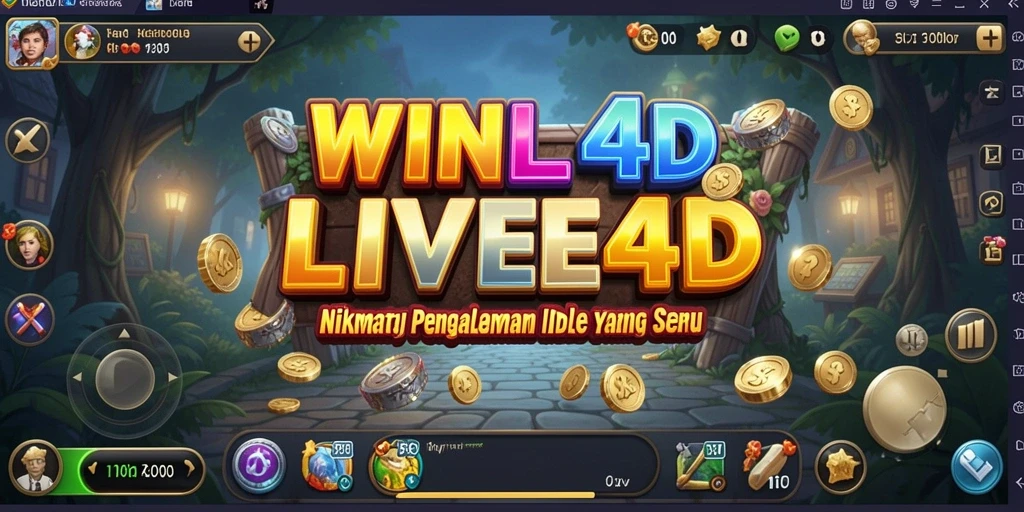 Tampilan gameplay WINLIVE4D dengan sistem idle yang menarik.